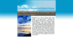 Desktop Screenshot of cloudburnerbeachhouse.com