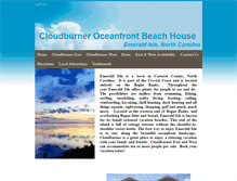 Tablet Screenshot of cloudburnerbeachhouse.com